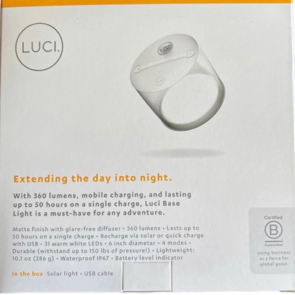 MPOWERD Luci Base: All-in-One Solar Inflatable Light + Phone Charger - Picture 3 of 13
